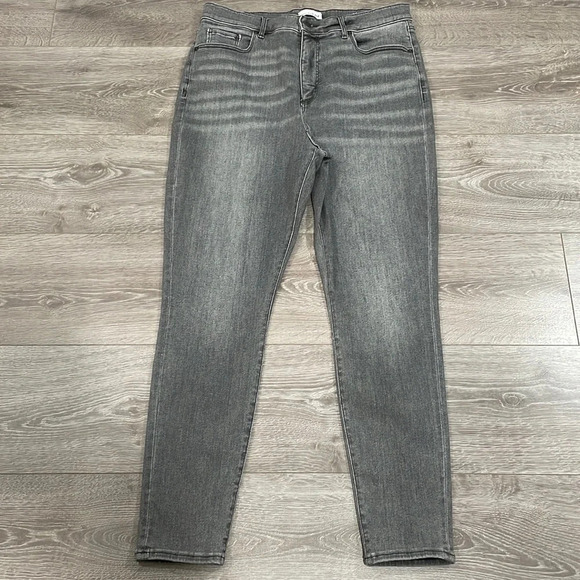 NWOT LOFT made and loved The Jegging Gray Denim Jeans 32 / 14 - Picture 1 of 15